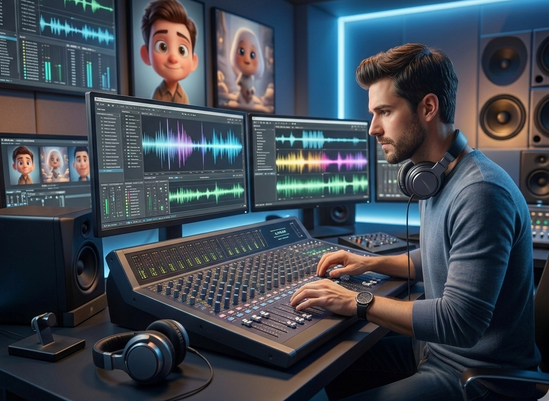 Professional AI Prompt Engineering and Sound Design Studio Interface