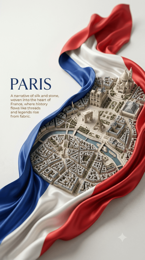 A modular 3D prompt engineering framework diagram for generating premium AI city flag art