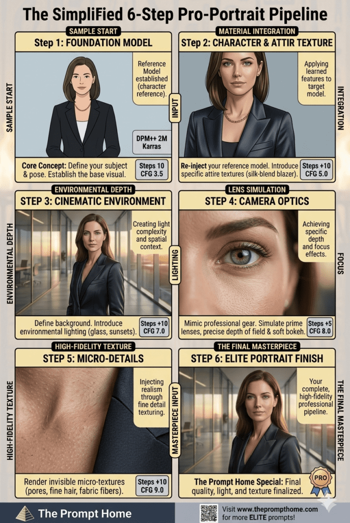 AI Portrait Pipeline cinematic portrait workflow guide for AI Prompt Generator