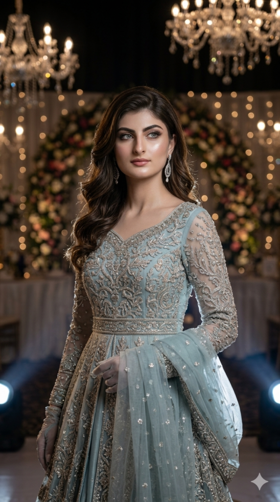 Free AI Image Prompts A South Asian couple celebrating Walima recreated using AI Wedding Memory Recreation Prompts.