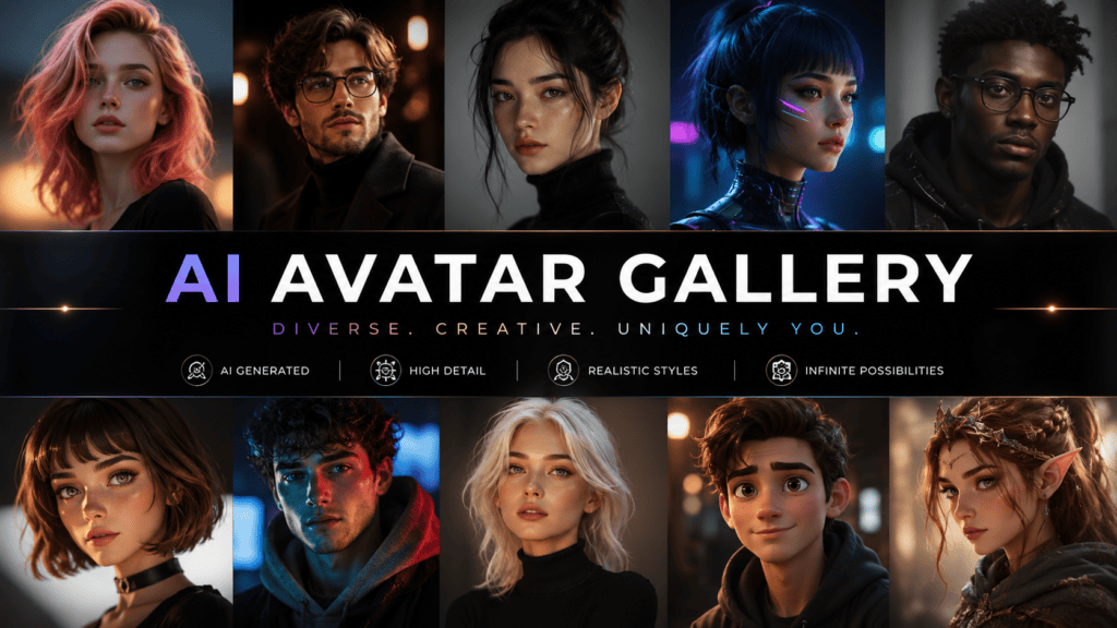 Stylish AI avatar dp prompts for profile picture portraits and social media