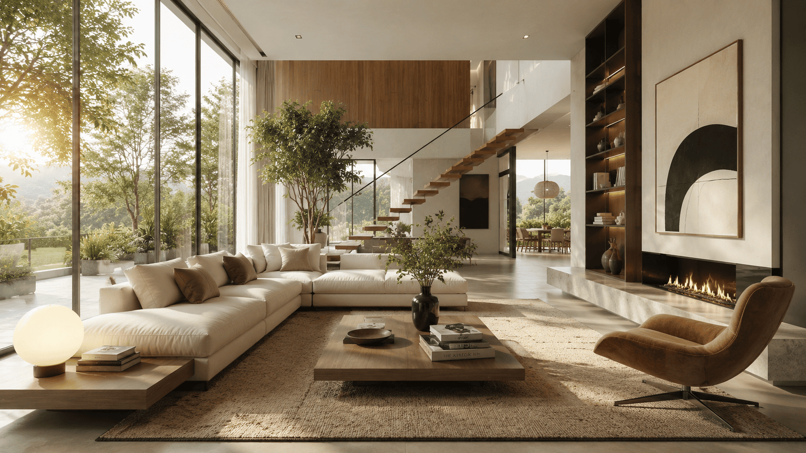 Luxury Modern Open-Plan Interior Design
