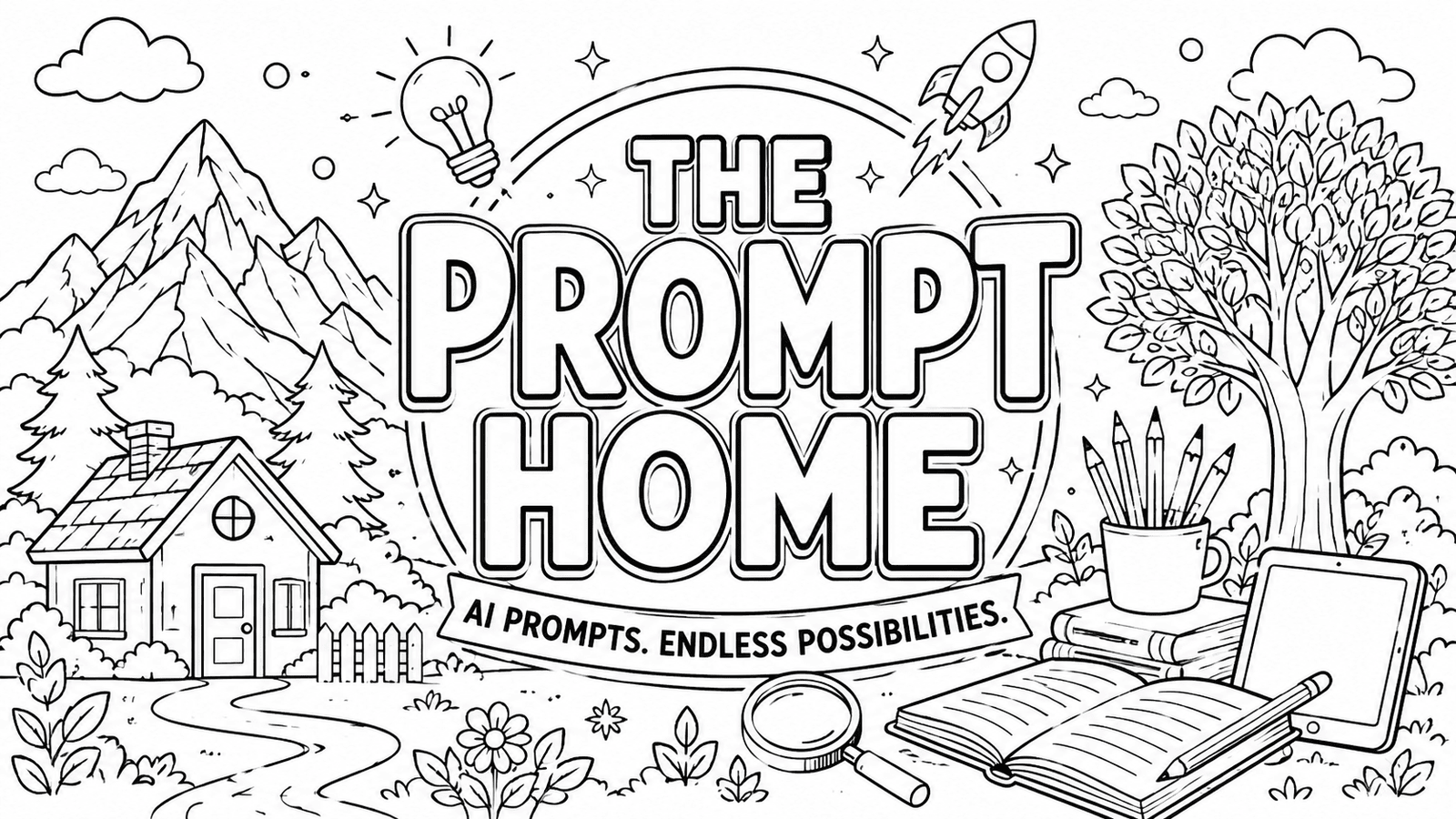 Coloring Book & Line Art ai prompt