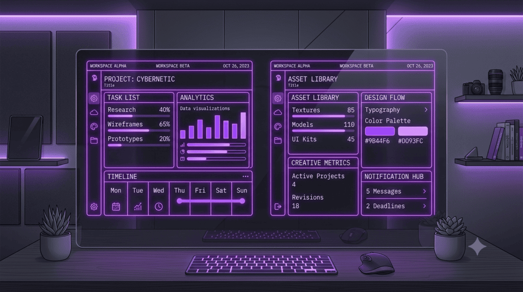 A clean futuristic visual matrix showing how few-shot prompt injection mirrors custom writing styles
